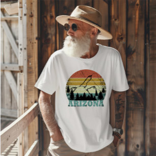 Camiseta Estado da arizona vintage sunset scape horizontal 