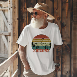Camiseta Estado da arizona vintage sunset scape horizontal