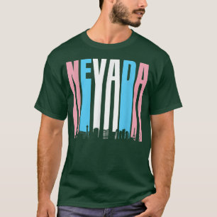 Camiseta Estado Da Bandeira Trans Pride Do Nevada Transgend