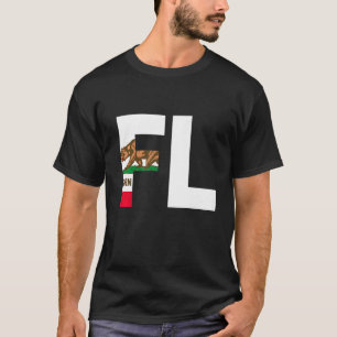 Camiseta Estado da Califórnia Flag Flórida FL Cities and St