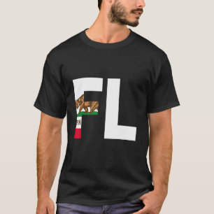 Camiseta Estado da Califórnia Flag Flórida FL Cities and St