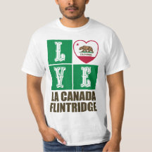 Estado da Califórnia Flag Heart La Canada Flintrid