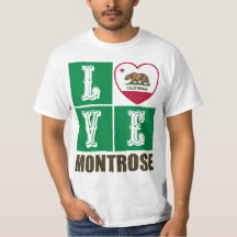 Estado da Califórnia Flag Heart Montrose