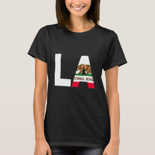 Camiseta Estado da Califórnia Flag Louisiana LA Cities and
