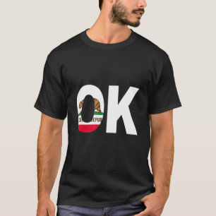 Camiseta Estado da Califórnia Flag Oklahoma OK Cities and R