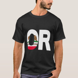 Camiseta Estado da Califórnia Flag Oregon OR Cities and Sta