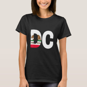Camiseta Estado da Califórnia Flag Washington DC Cities e