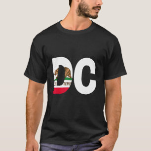 Camiseta Estado da Califórnia Flag Washington DC Cities e
