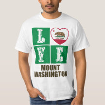 Estado da Califórnia Sinalizador Heart Love Monte 