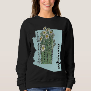 Camiseta Estado da flor da Arizona Saguaro cactus floresce