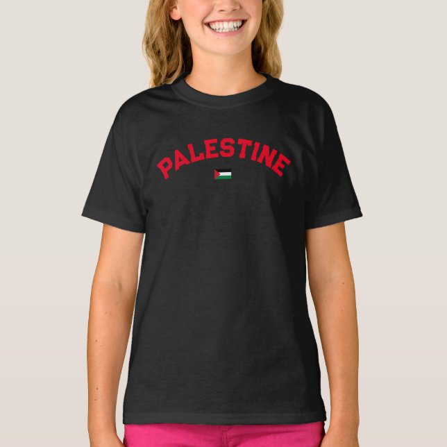 Camiseta Estado da Palestina Universidade da Varsity Styl (Frente)
