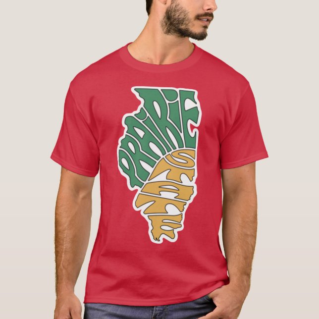 Camiseta Estado da Pradaria Illinois (Frente)