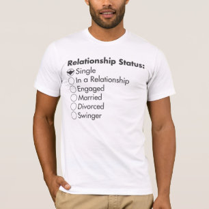 Camiseta Estado da relação: Solteiro