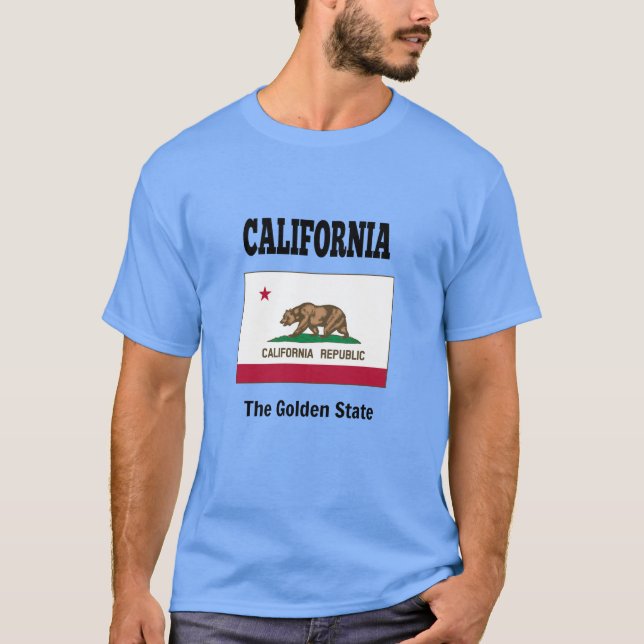 Camiseta Estado da República da Califórnia (Frente)