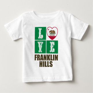 Camiseta Estado da República da Califórnia Bandeira Colinas
