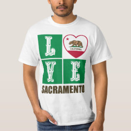 Camiseta Estado da República da Califórnia Sinalizador Sacr