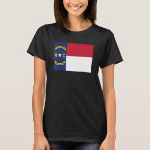 Camiseta Estado De Bandeira Da Carolina Do Norte