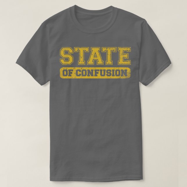 Camiseta Estado de Confusão (Frente do Design)