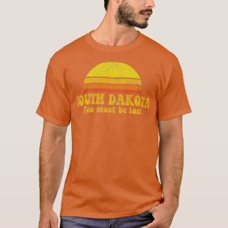 Camiseta Estado de Dakota do Sul Funny Vintage Slogan Retro