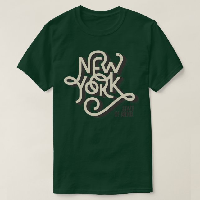Camiseta Estado de espírito de Nova Iorque (Frente do Design)