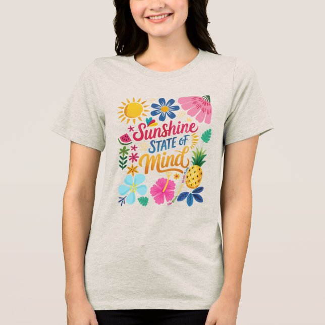 Camiseta Estado de espírito sunshine (Frente)