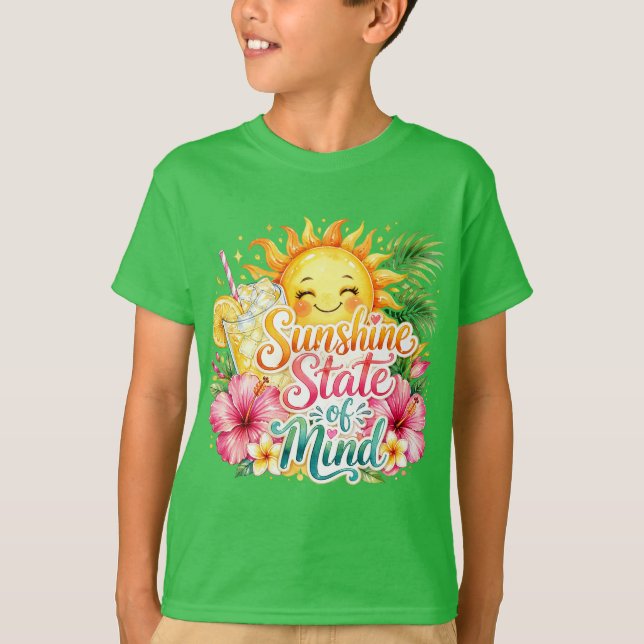 Camiseta Estado de Espírito Sunshine Limonada Tropical Unis (Frente)