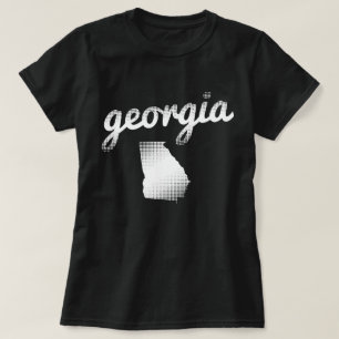 Camiseta Estado de Geórgia no branco