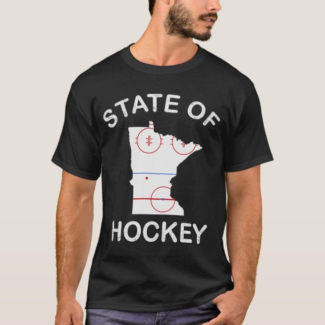 Camiseta Estado de Hockey Hoodie State of Hockey (Frente)