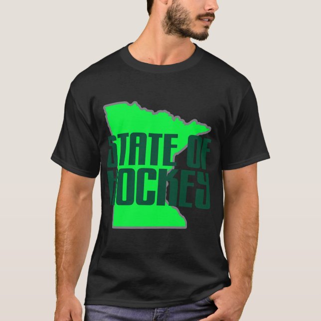 Camiseta estado de hóquei de minnesota (Frente)