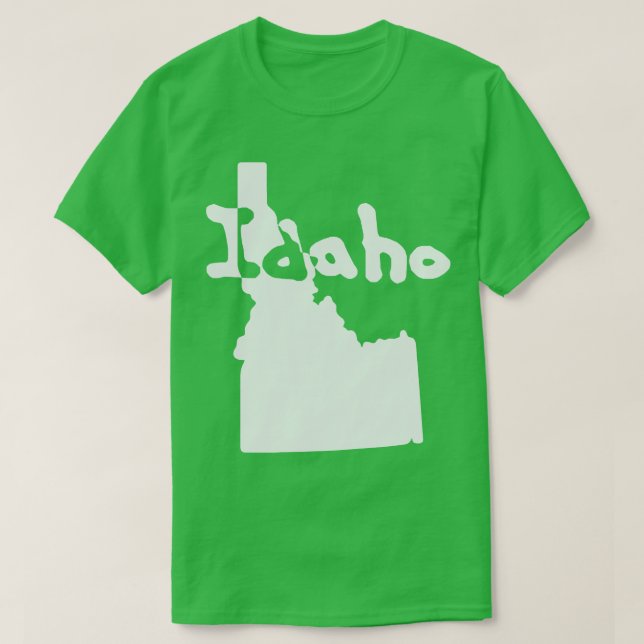 Camiseta estado de Idaho (Frente do Design)