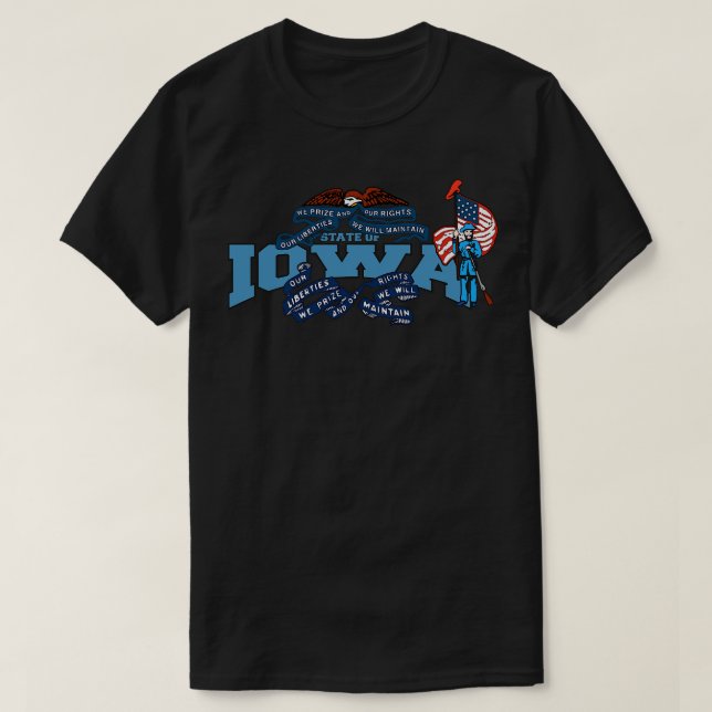 Camiseta Estado de Iowa (Frente do Design)