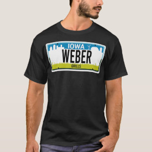 Camiseta Estado de Iowa Custom Weber Licity plate plate pla