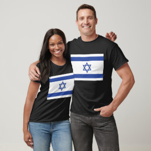 Camiseta Estado de Israel Bandeira, Estrela do Judaísmo Dav