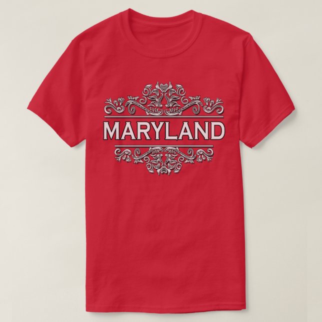 Camiseta Estado de Maryland (Frente do Design)