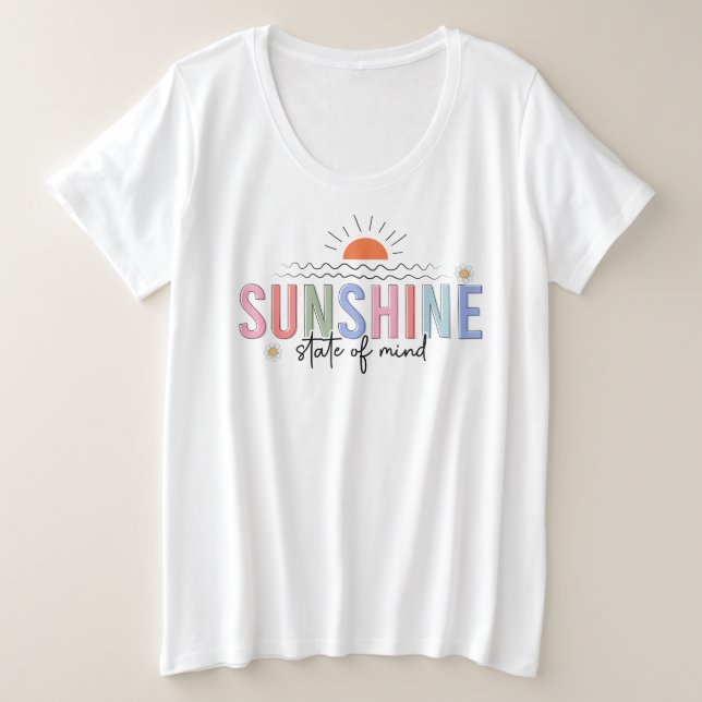 Camiseta Estado De Mente Do Sol (Frente do Design)