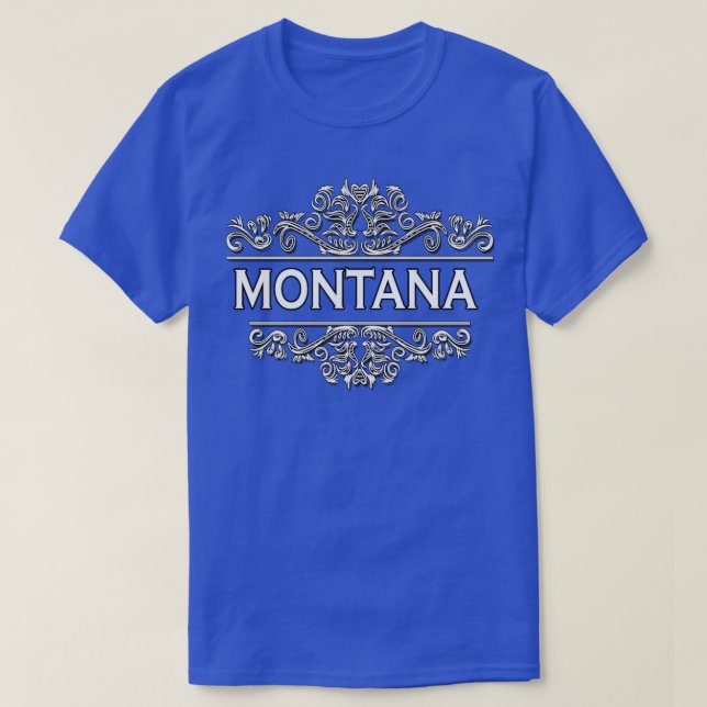 Camiseta Estado de Montana (Frente do Design)
