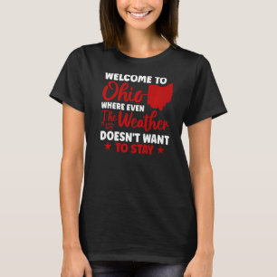 Camiseta Estado De Ohio Home State Bem-Vindo A Ohio