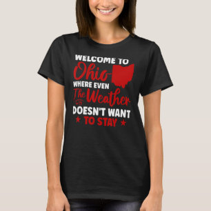Camiseta Estado De Ohio Home State Bem-Vindo A Ohio