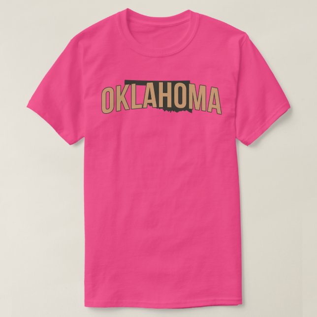 Camiseta Estado de Oklahoma 1 (Frente do Design)
