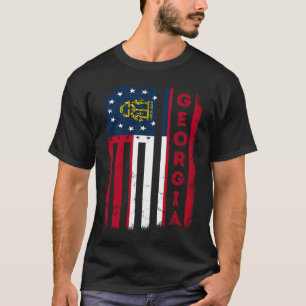 Camiseta Estado de pavilhão da Geórgia, Estado de bandeira