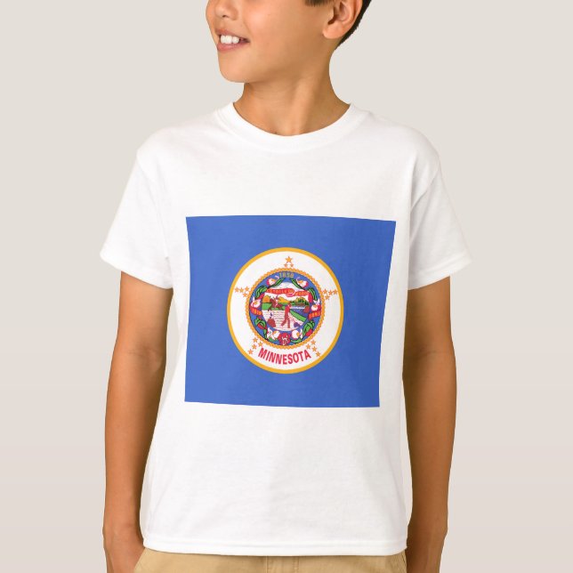 Camiseta Estado de pavilhão do Minnesota (Frente)