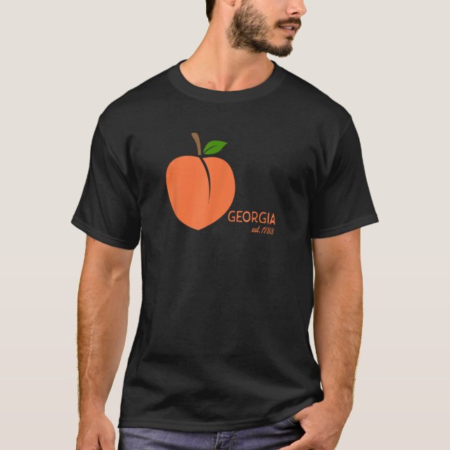 Camiseta Estado de Pêssego da Geórgia. 1788 (Frente)