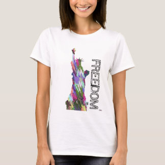 Camiseta Estado de T da liberdade e da liberdade