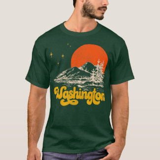 Camiseta Estado de Vintage do Meio século de Washington