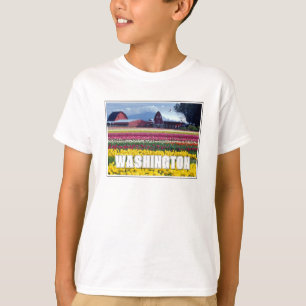 Camiseta Estado de Washington Campo de Tulipas
