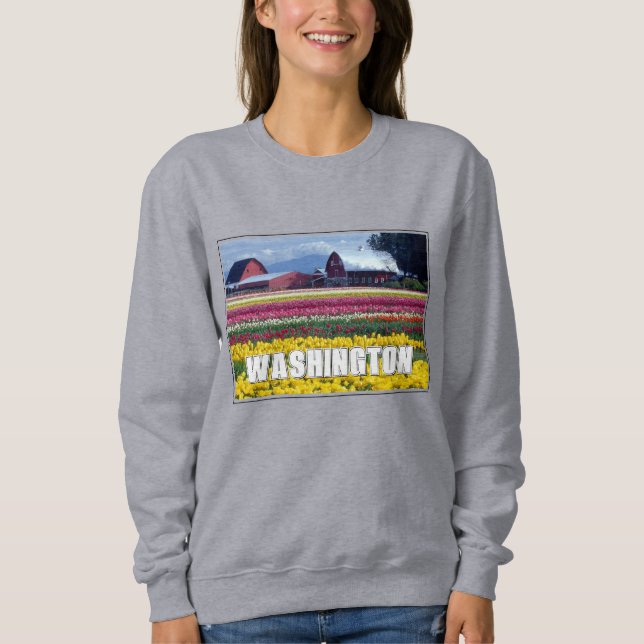 Camiseta Estado de Washington | Campo de Tulipas (Frente)