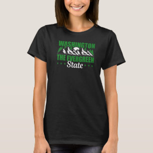 Camiseta Estado de Washington Lar o Estado Evergreen