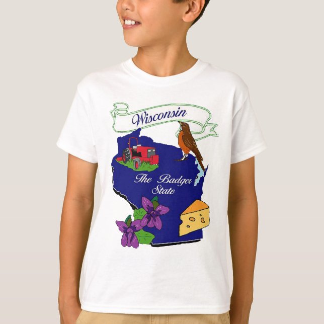 Camiseta Estado de Wisconsin (Frente)