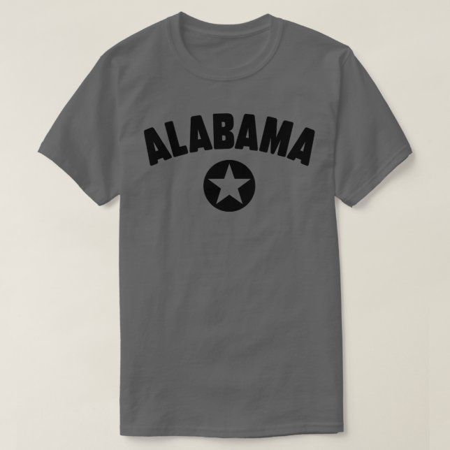 Camiseta Estado do Alabama 3 (Frente do Design)