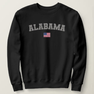 Camiseta Estado do Alabama, EUA, Flag Vintage, foi perturba